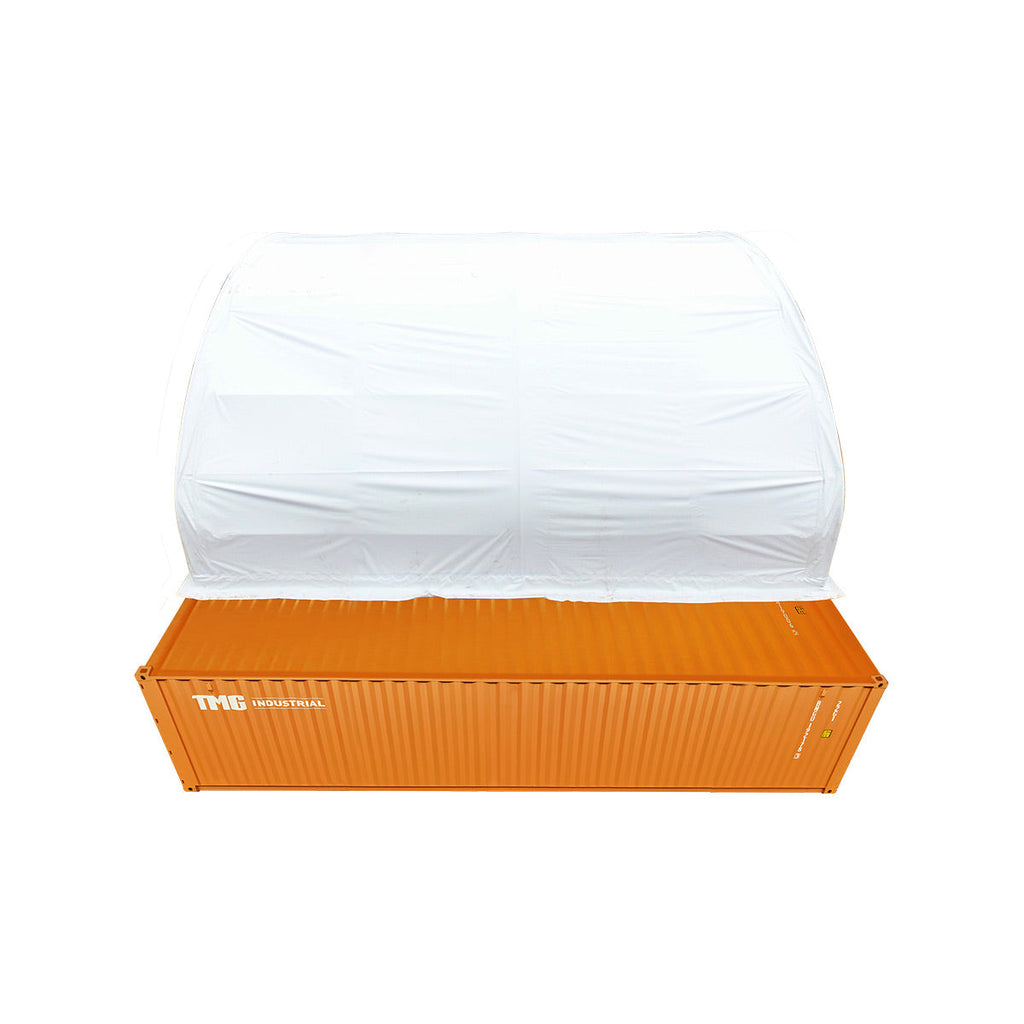 40' x 20' Dual Truss Container Shelter with Heavy Duty 21 oz PVC Cover, TMG-DT4022C
