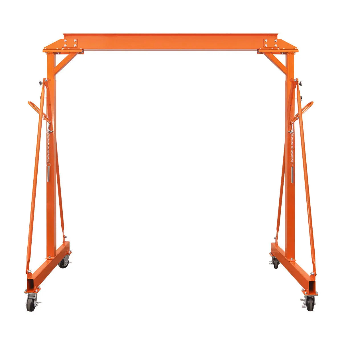 4400-lb Adjustable Height All-Steel Gantry Crane, Auto-Lock, 95" Min. Height, 142" Max. Height, Locking Swivel Caster Wheels, TMG-AGC21(Previously TMG-AGC20)