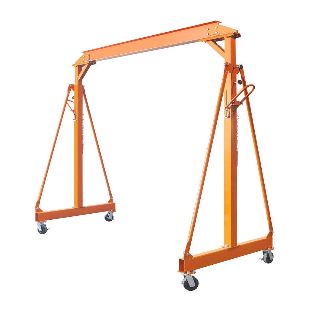 4400-lb Adjustable Height All-Steel Gantry Crane, Auto-Lock, 95" Min. Height, 142" Max. Height, Locking Swivel Caster Wheels, TMG-AGC21(Previously TMG-AGC20)