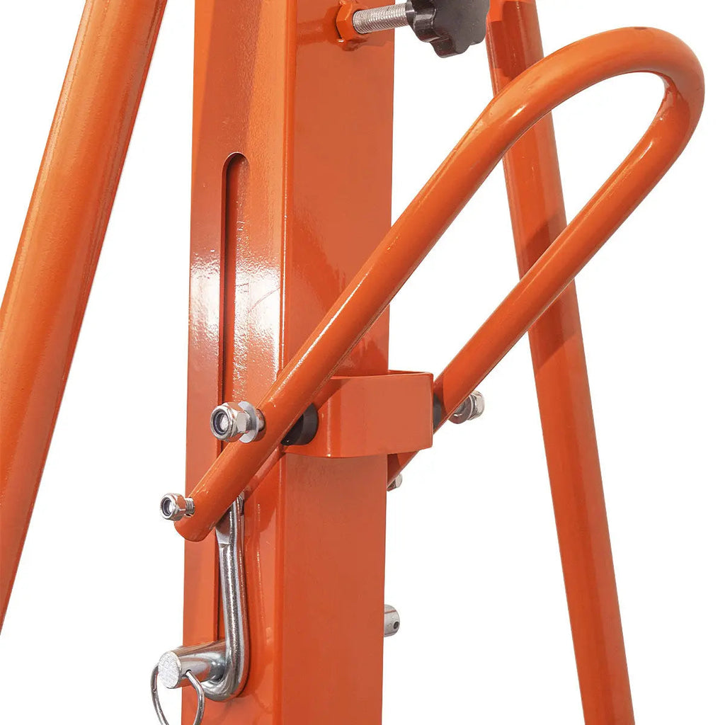 4400-lb Adjustable Height All-Steel Gantry Crane, Auto-Lock, 95" Min. Height, 142" Max. Height, Locking Swivel Caster Wheels, TMG-AGC21(Previously TMG-AGC20)