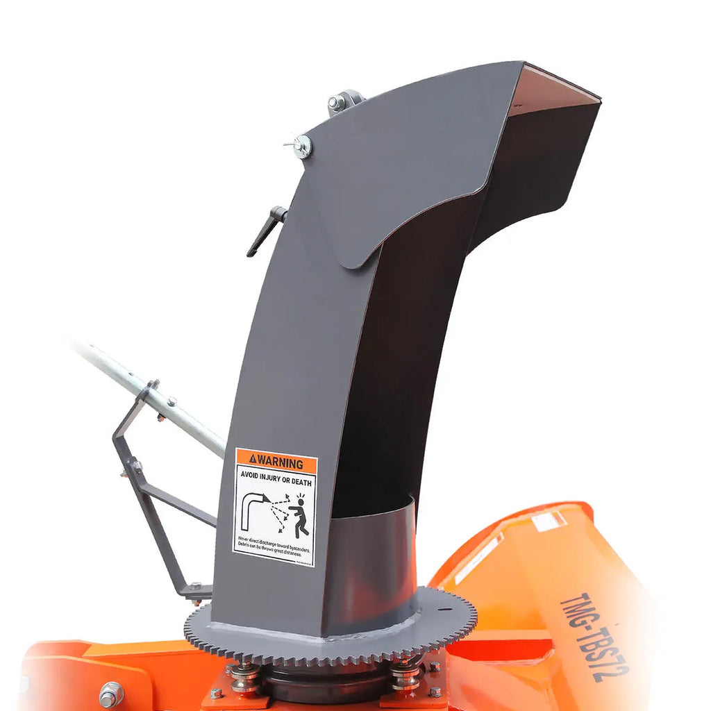 48" 3-Point Hitch Snow Blower, 20-40 HP, 20" Diameter Impeller, 360° Snow Chute, CAT 1 Suspension, TMG-TBS48