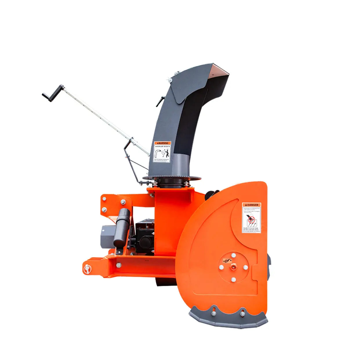 48" 3-Point Hitch Snow Blower, 20-40 HP, 20" Diameter Impeller, 360° Snow Chute, CAT 1 Suspension, TMG-TBS48