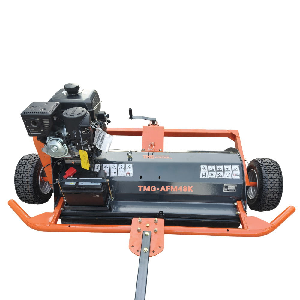 48" ATV Flail Mower Slasher with 14 HP Kohler Engine and Tow-Behind Side Shift, TMG-AFM48K