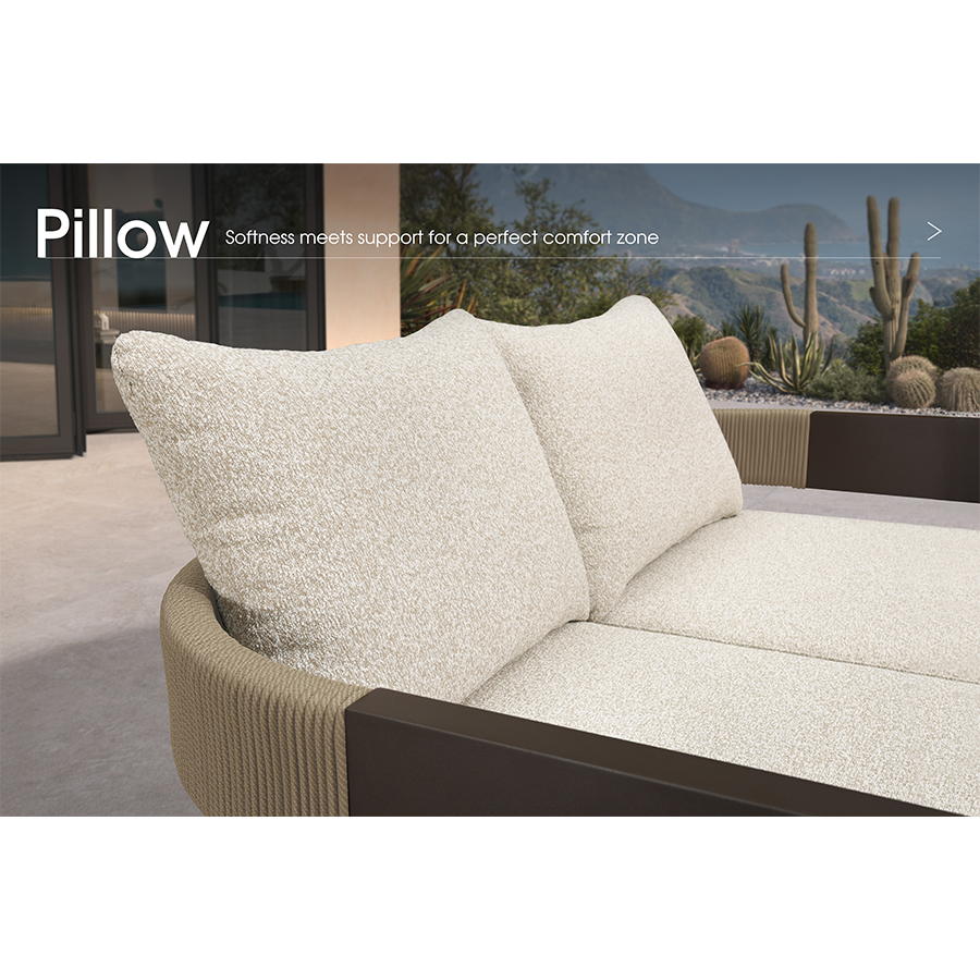 PURPLE LEAF Outdoor daybed Wider Chaise Lounge with Cushion and Pillow