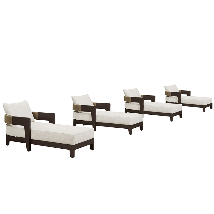 PURPLE LEAF Outdoor daybed Wider Chaise Lounge with Cushion and Pillow