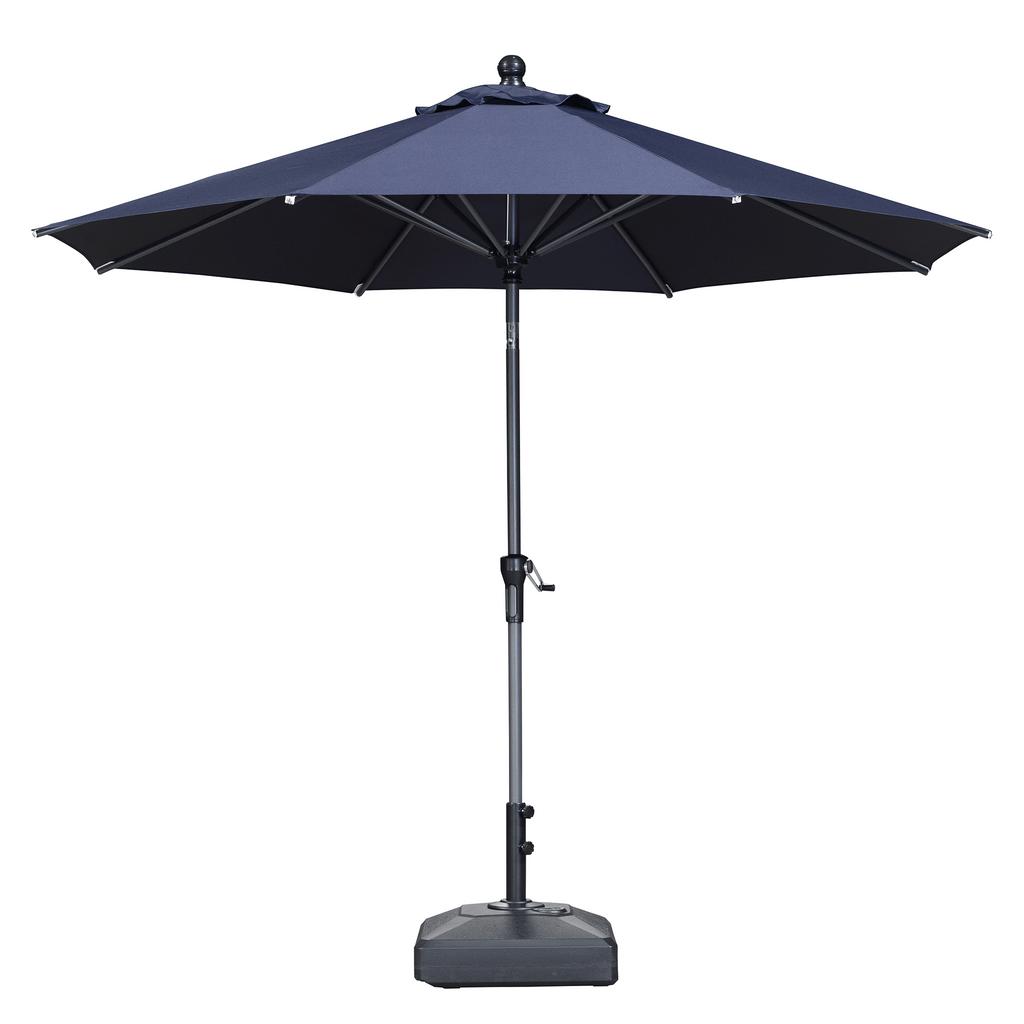 PURPLE LEAF Round Tiltable Patio Umbrella Poolside Porch Table Umbrella