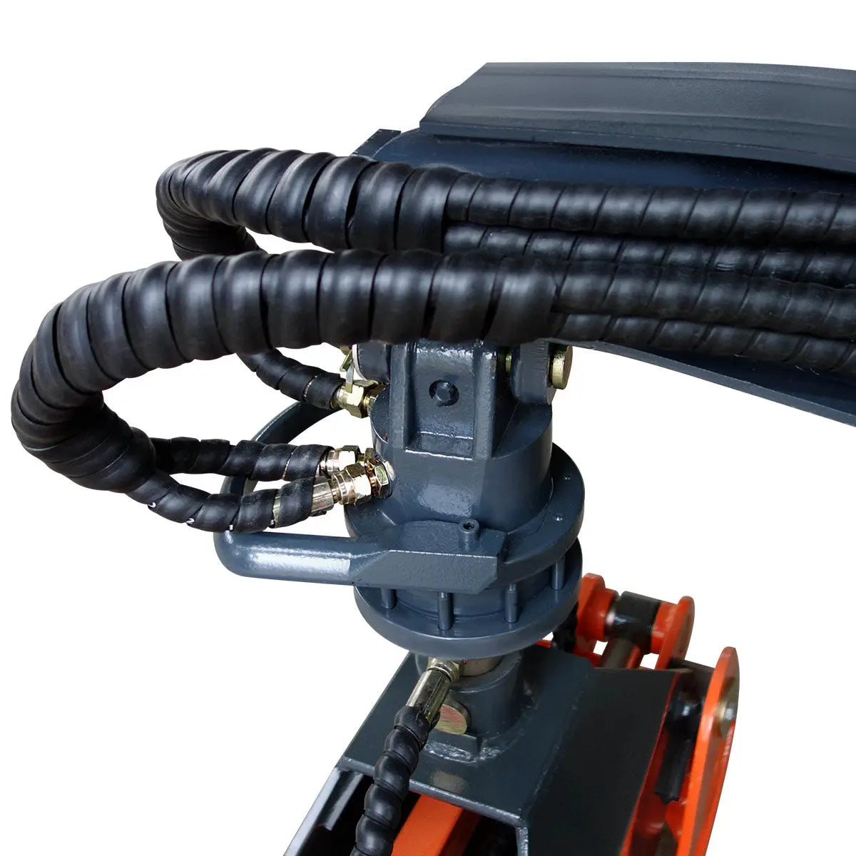 50" Skid Steer Rotary Log Grapple, 360° Rotation, 12V Solenoid Control Valve, 4500 LB Capacity, TMG-SLG49(Discontinued – No Longer Available)