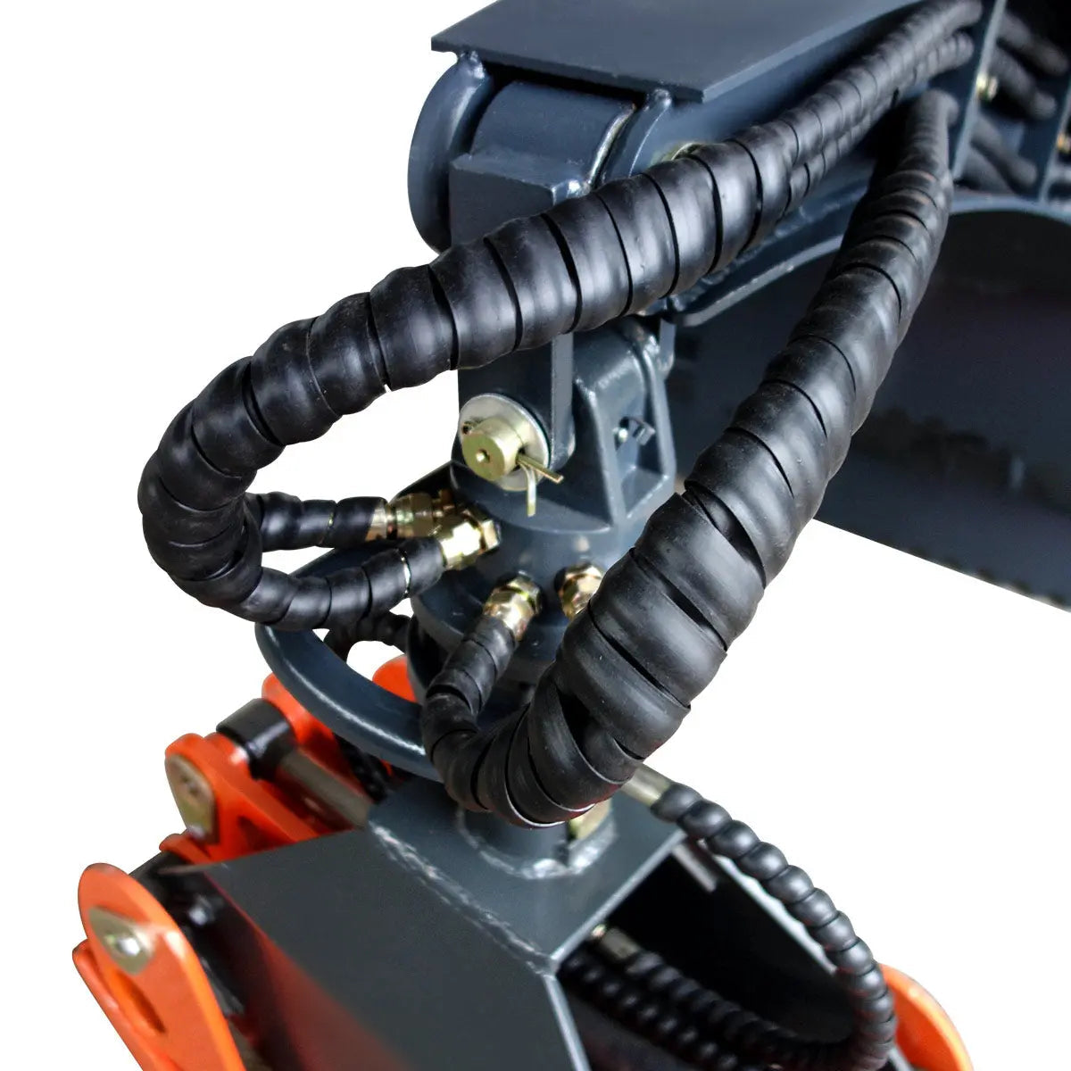 50" Skid Steer Rotary Log Grapple, 360° Rotation, 12V Solenoid Control Valve, 4500 LB Capacity, TMG-SLG49(Discontinued – No Longer Available)