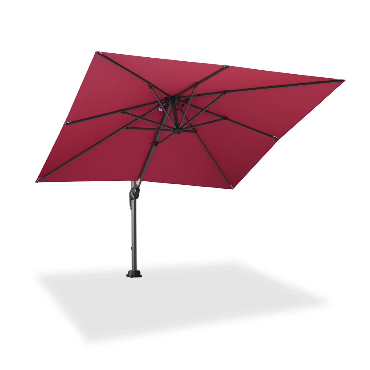 PURPLE LEAF Pool Umbrella Outdoor Cantilever Umbrella with In-ground Base