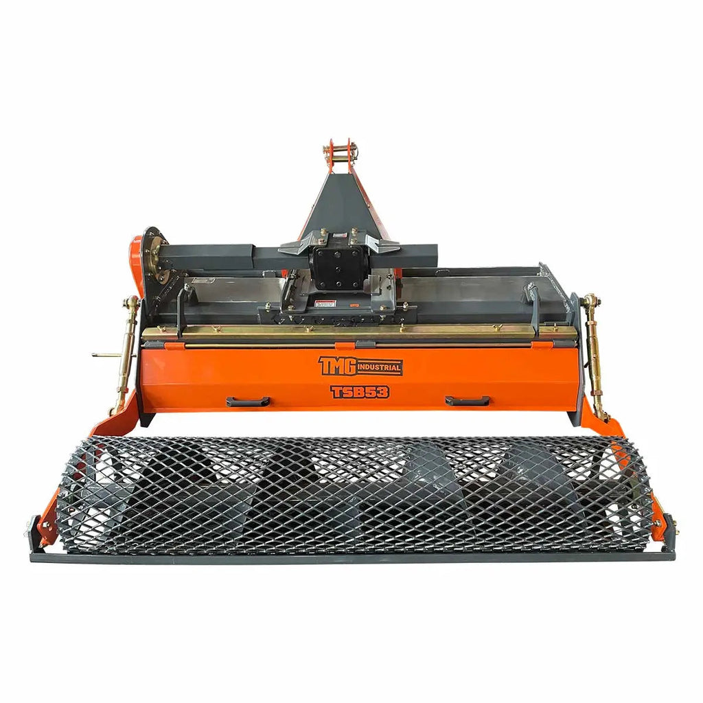 53" Rotary Tilling Stone Burier, 5" Tilling Depth, 28-40 HP, PTO Shaft Included, TMG-TSB53