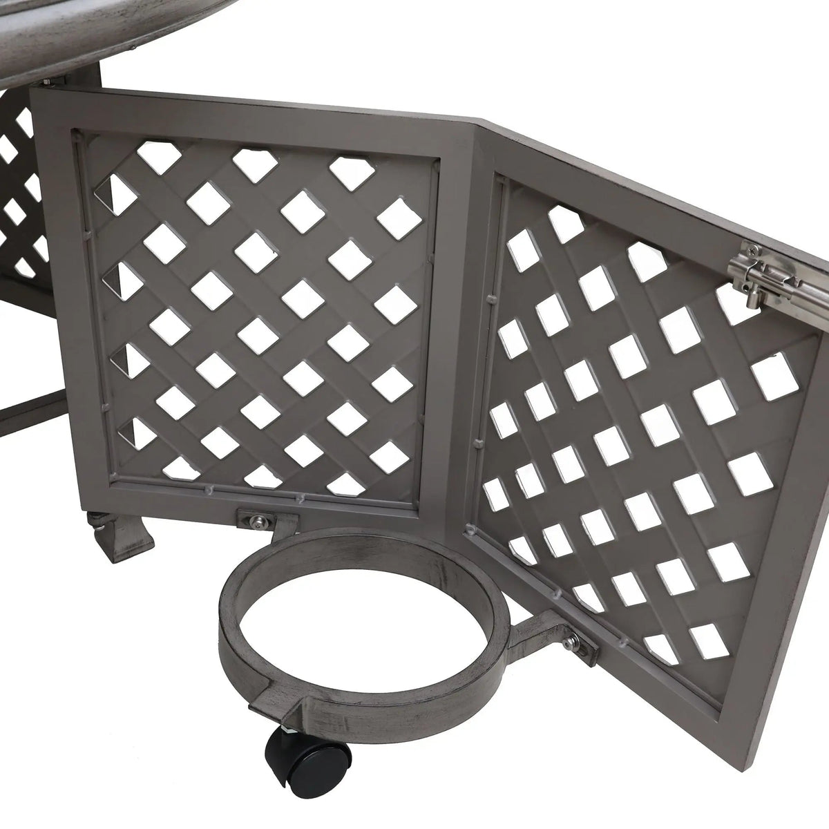 55,000 BTU Cast Aluminum Propane Gas Firepit Table, Chat Height, DOBA-PGT55
