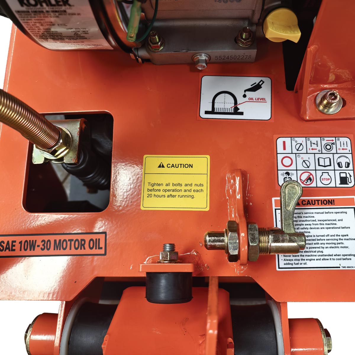 5600-lb Reversible Vibratory Plate Compactor, 5.5 HP Kohler Command Pro Engine, TMG-PC150-1K