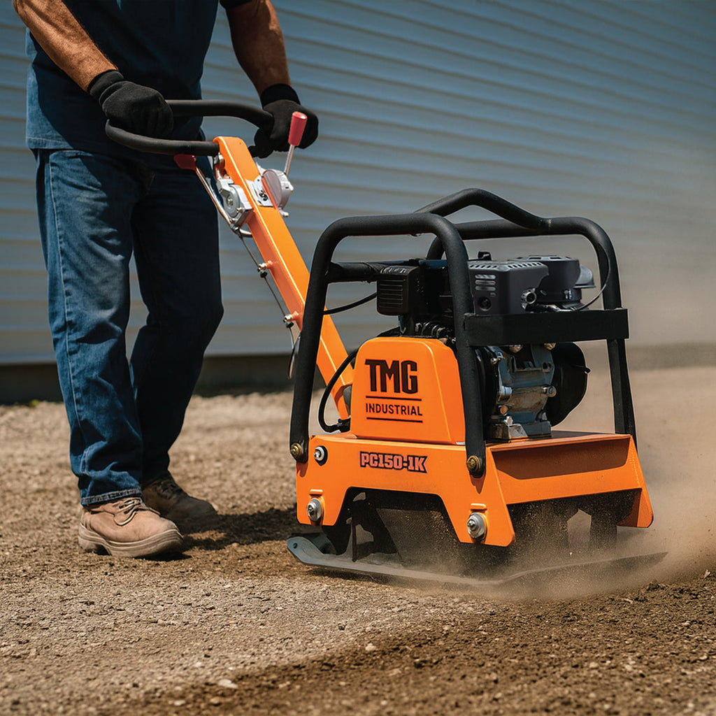 5600-lb Reversible Vibratory Plate Compactor, 5.5 HP Kohler Command Pro Engine, TMG-PC150-1K