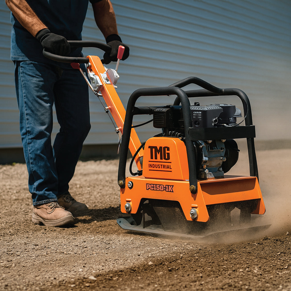 5600-lb Reversible Vibratory Plate Compactor, 5.5 HP Kohler Command Pro Engine, TMG-PC150-1K