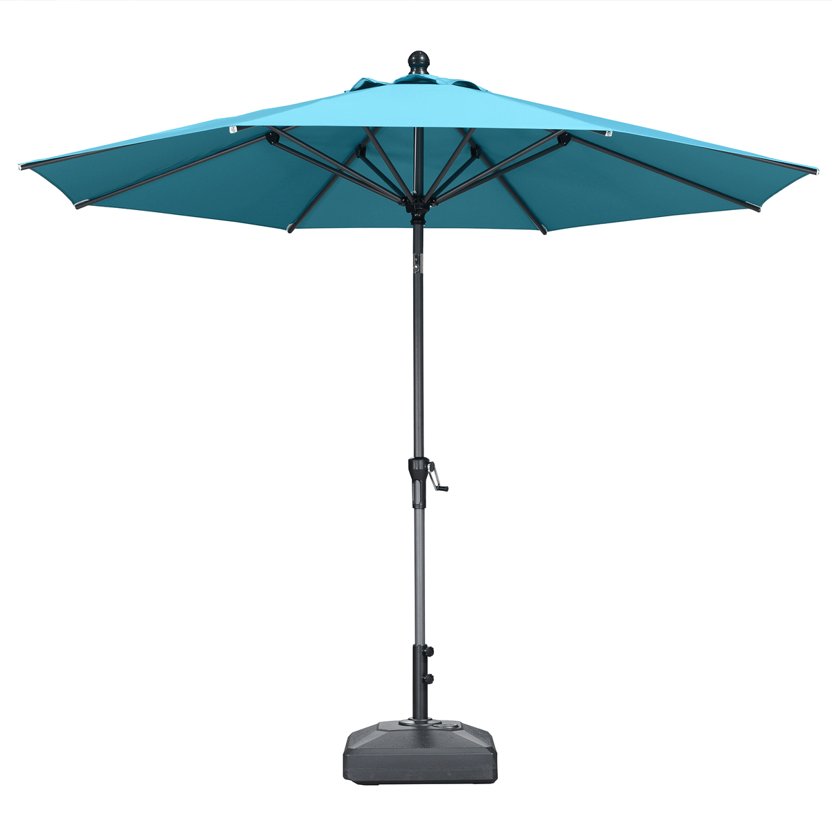 PURPLE LEAF Round Tiltable Patio Umbrella Poolside Porch Table Umbrella