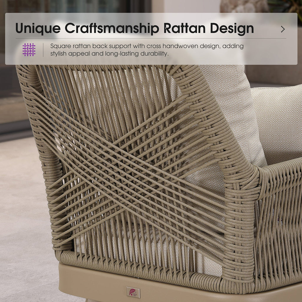PURPLE LEAF Patio Chaise Lounge Chair, Aluminum Pool Lounge Chairs for Outdoor with 2 Cushions for Deck, Pool, Lawn, Garden, Courtyard, Porch
