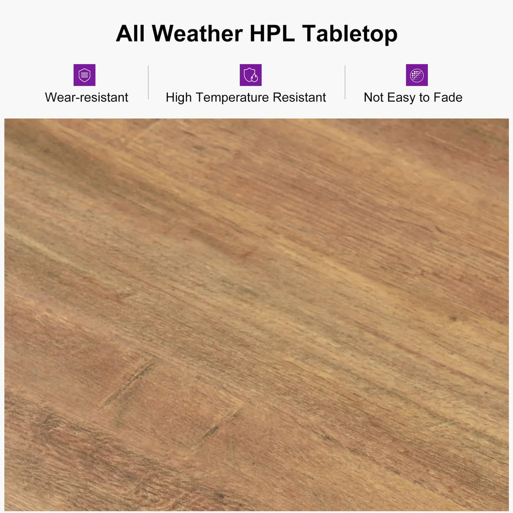 PURPLE LEAF 7/9/11 Pieces Patio Dining Set with Sunbrella Cushions All-Weather Wicker Patio Table and Chairs for Deck, Garden