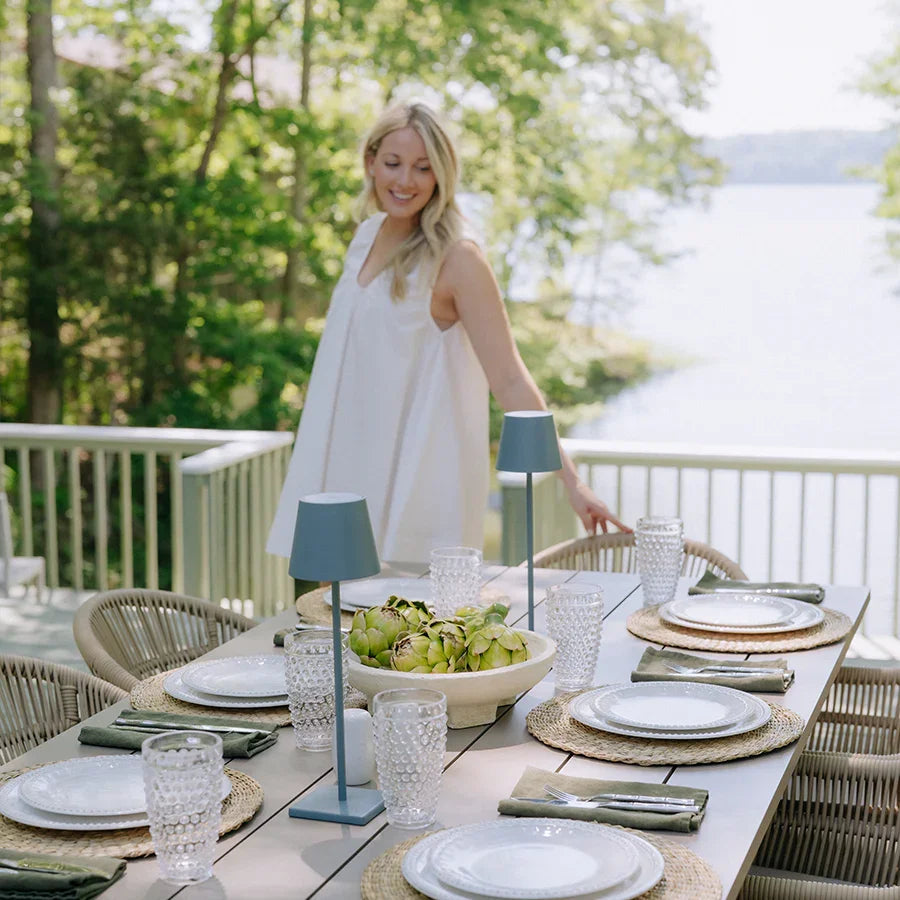 PURPLE LEAF 7/9/11 Pieces Outdoor Dining Set Aluminium Dining Table and Woven Rattan Chairs Dining Furniture Set with Cushions for Deck Patio Champagne
