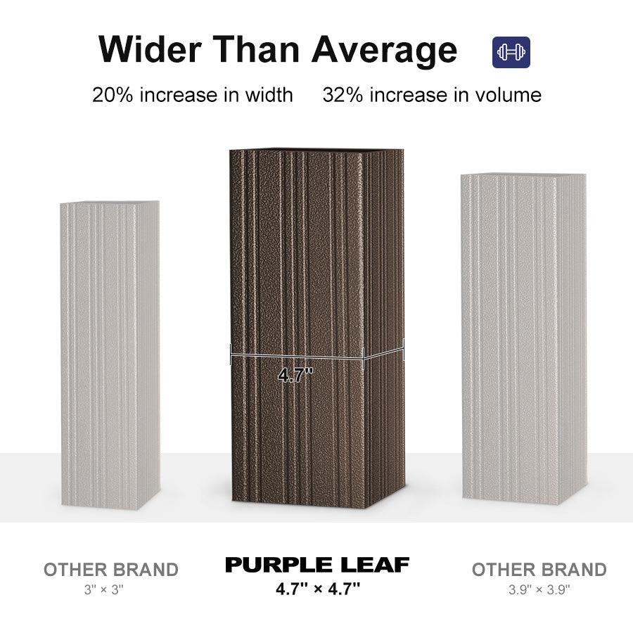 PURPLE LEAF Outdoor Hardtop Gazebo for Garden Bronze Double Roof Aluminum Frame Pavilion with String Lights-clear