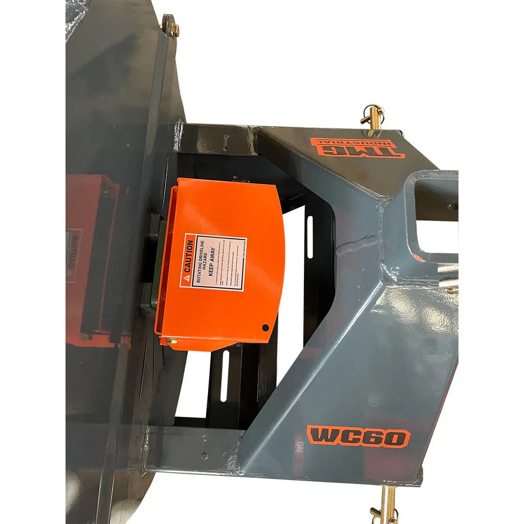 6" 3-Point Hitch Wood Chipper, Reversible/Hardened Blades, 360° Swiveling Chute, 40-80 HP Tractors, TMG-WC60 (Discontinued – No Longer Available)