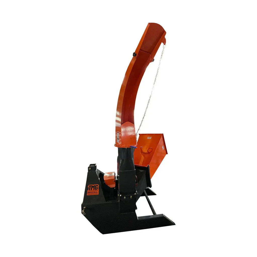 6" 3-Point Hitch Wood Chipper, Reversible/Hardened Blades, 360° Swiveling Chute, 40-80 HP Tractors, TMG-WC60 (Discontinued – No Longer Available)