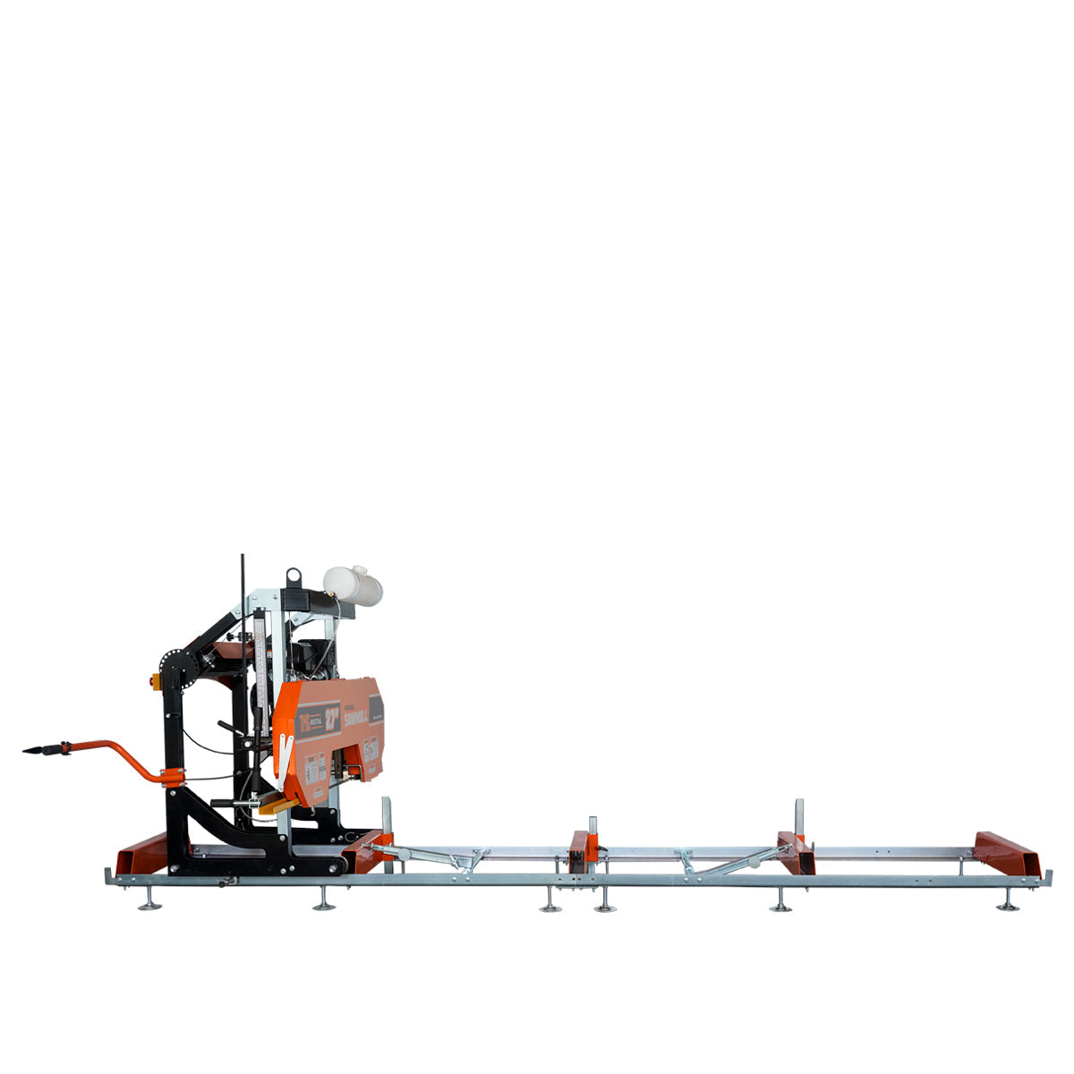 27” Portable Sawmill, 10’ Log Length Capacity, 27” Log Diameter, 15 HP RATO-R420 Engine, 12-¾’ Track Length (Extensions Available), TMG-PSM27R