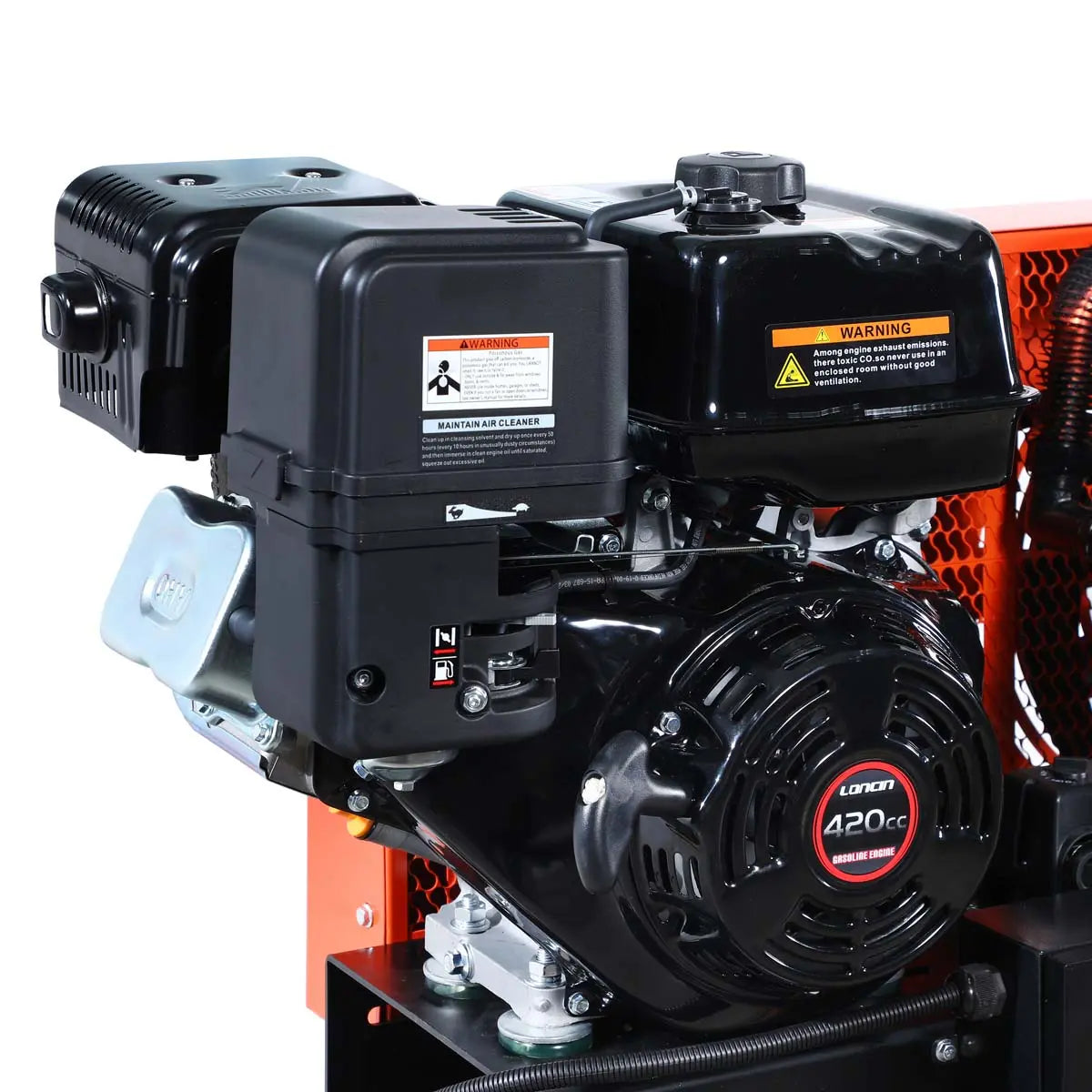 60 Gallon 2-Stage Truck Mounted Air Compressor, 14 HP LONCIN G420F Engine, , Horizontal Tank, 18.5 CFM @ 175 PSI, TMG-GAC65
