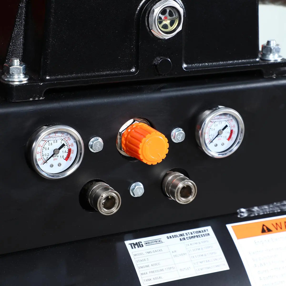 60 Gallon 2-Stage Truck Mounted Air Compressor, 14 HP LONCIN G420F Engine, , Horizontal Tank, 18.5 CFM @ 175 PSI, TMG-GAC65