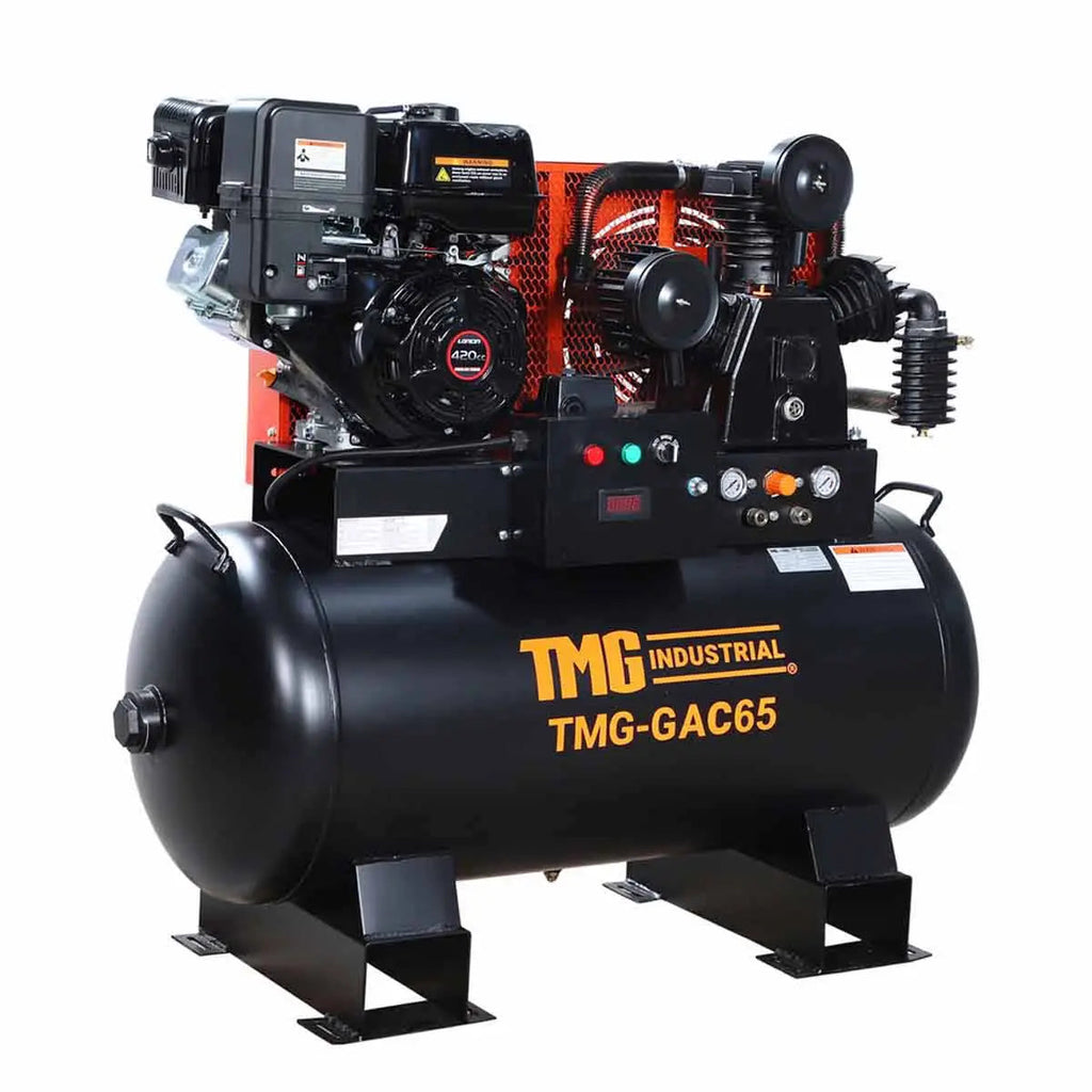 60 Gallon 2-Stage Truck Mounted Air Compressor, 14 HP LONCIN G420F Engine, , Horizontal Tank, 18.5 CFM @ 175 PSI, TMG-GAC65