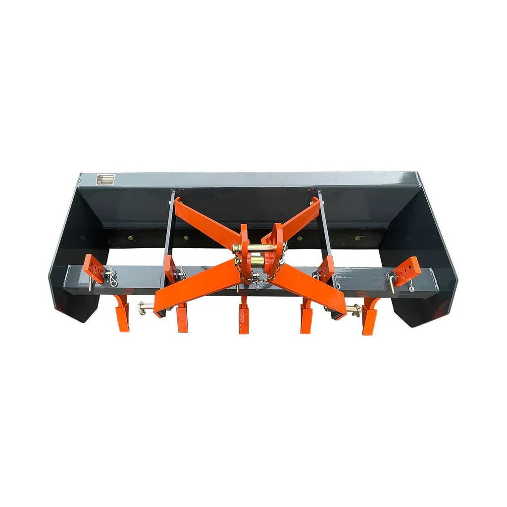 60" Heavy-Duty Box Scraper Blade with Ripper Shanks – Fits 18-35 HP Tractors TMG-TLS60