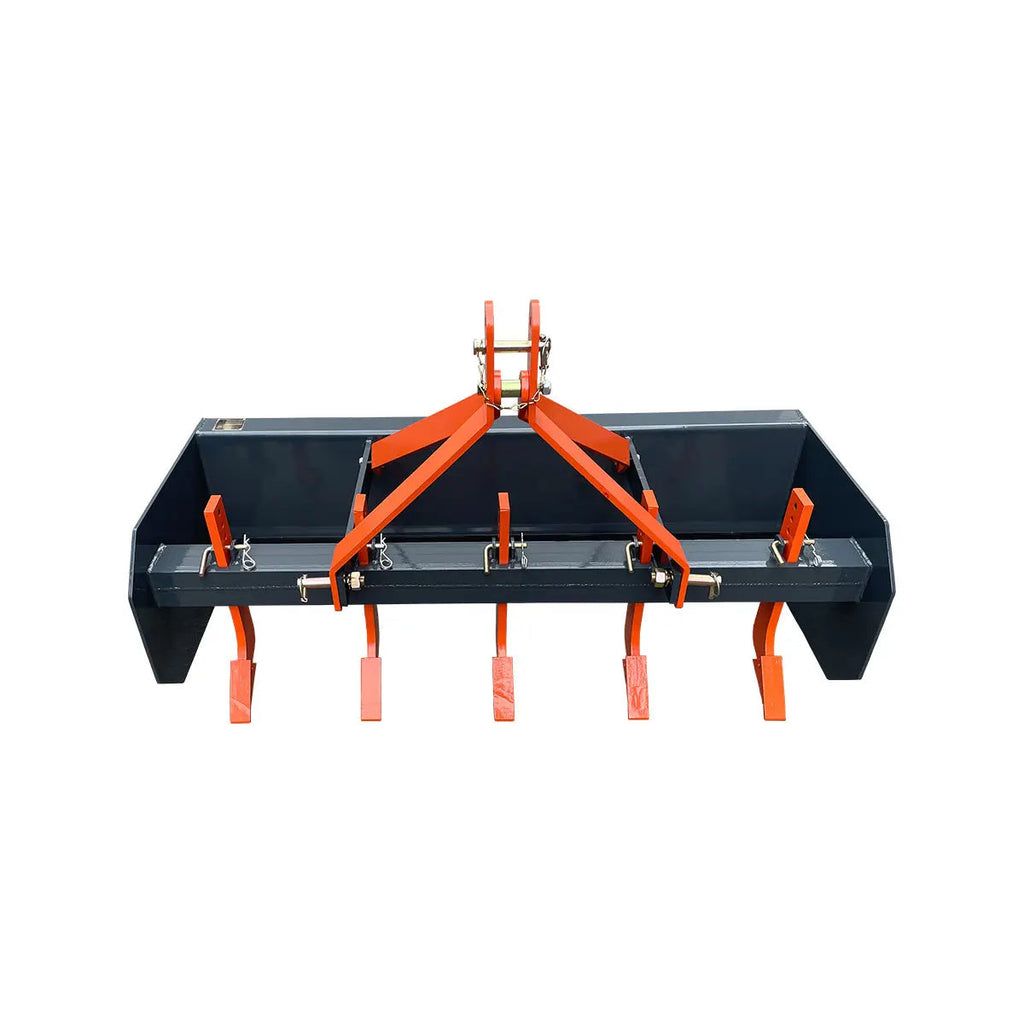 60" Heavy-Duty Box Scraper Blade with Ripper Shanks – Fits 18-35 HP Tractors TMG-TLS60