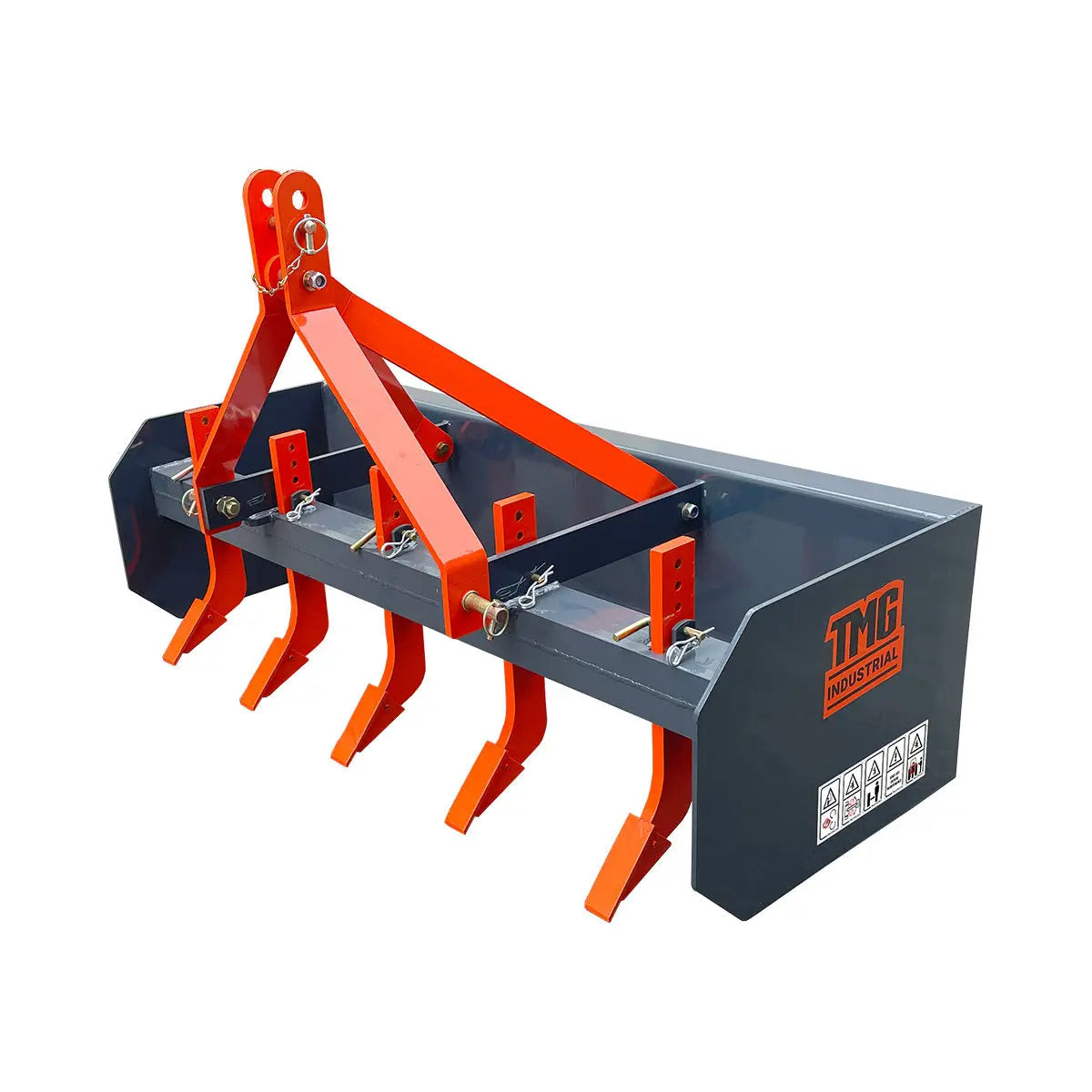 60" Heavy-Duty Box Scraper Blade with Ripper Shanks – Fits 18-35 HP Tractors TMG-TLS60