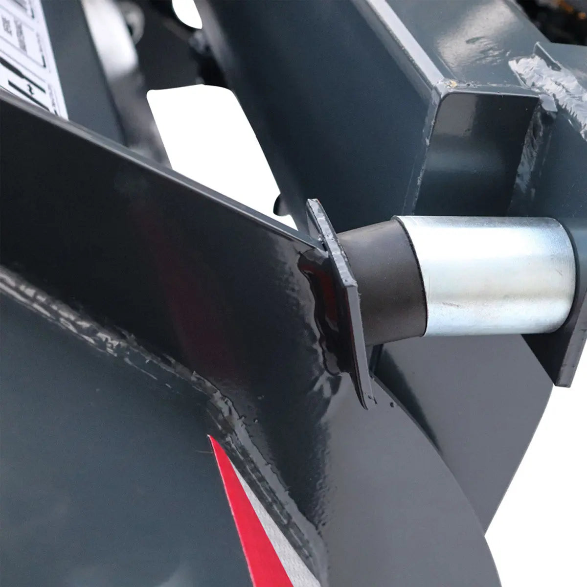 60" Skid Steer Dozer Blade/Snow Pusher, 30° Left & Right, Bolt-On Cutting Edge, Adjustable Skid Shoes, Universal Quick Mount, TMG-DB60