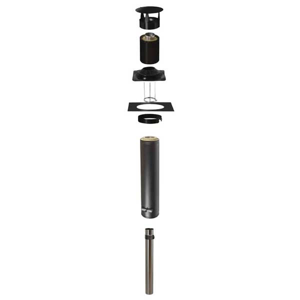 Sauna Heaters LeisureCraft – Kit de cheminée Narvi Standard