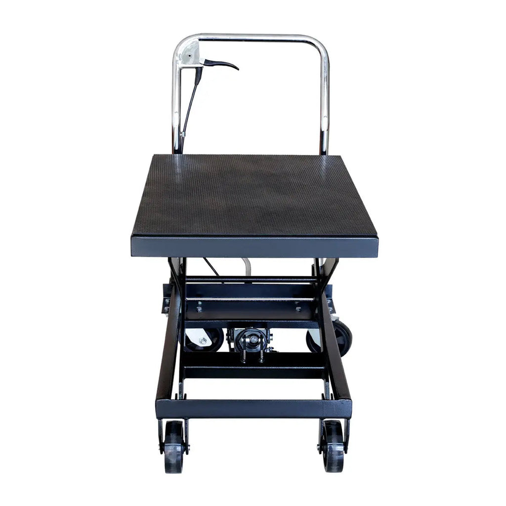 660-lb Mobile Scissor Lift Table, 30" Lifting Height, Foot Pedal Operation, Rubber Padded Tabletop, TMG-ALS03 (Discontinued – No Longer Available)