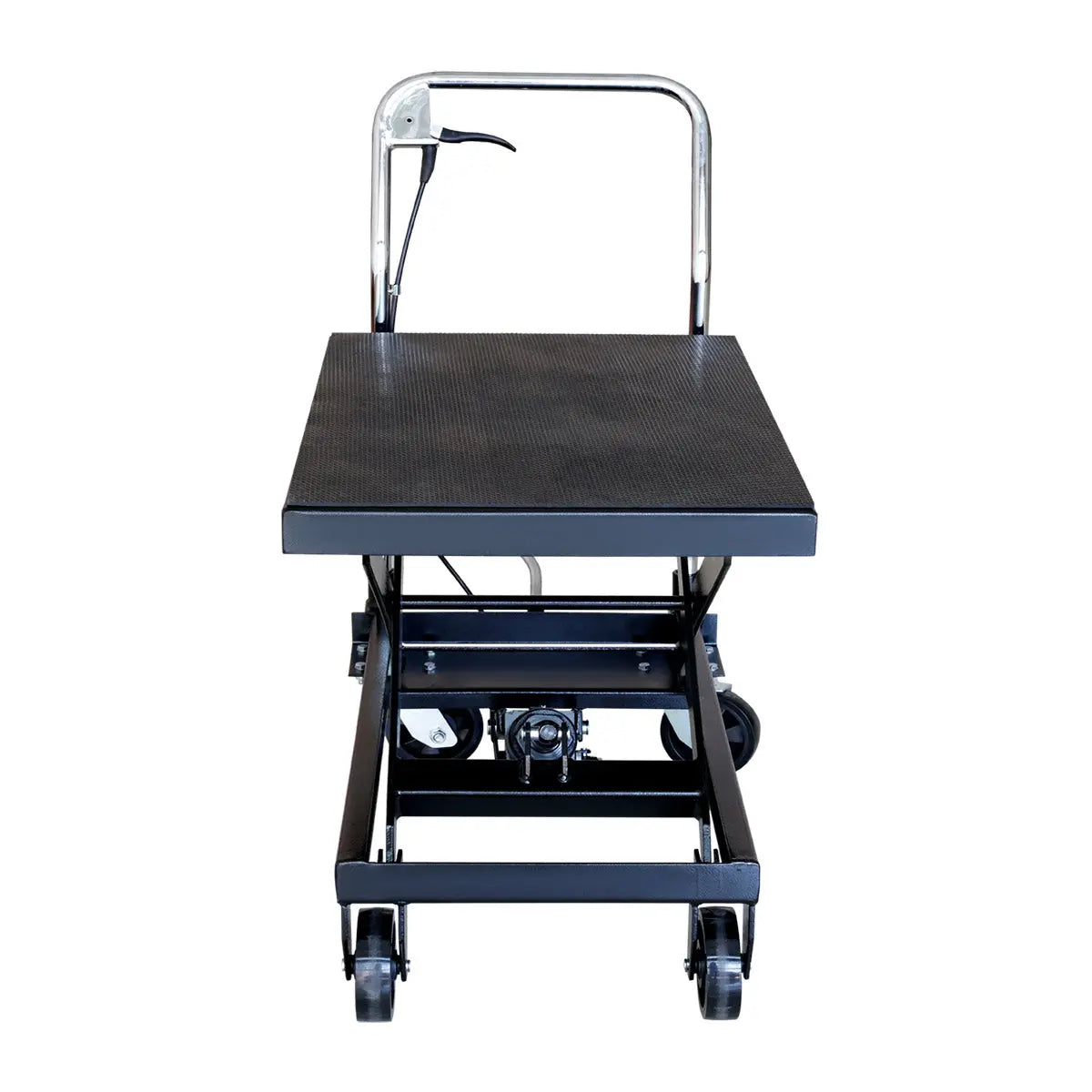660-lb Mobile Scissor Lift Table, 30" Lifting Height, Foot Pedal Operation, Rubber Padded Tabletop, TMG-ALS03 (Discontinued – No Longer Available)