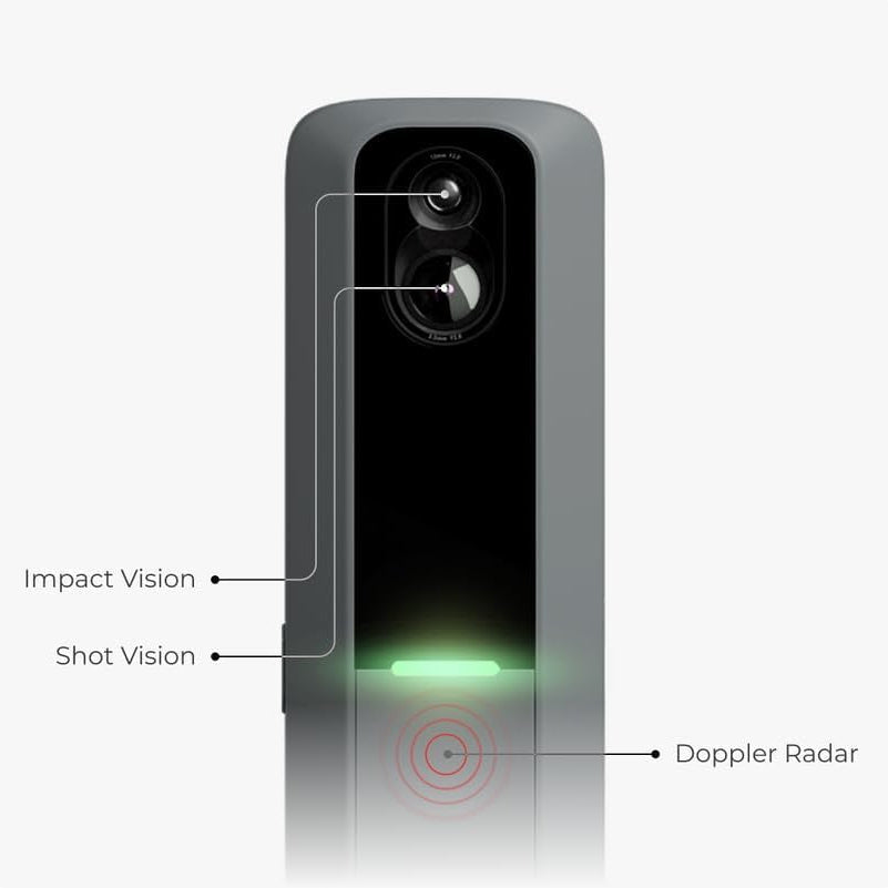 Golf Launch Monitor, Simulators for Home & Training, Mobile Launch Monitor for Golf Swing Analysis, Measures Spin Rate & Axis, Tracker & Swing Analyzer, Indoor Outdoor Use