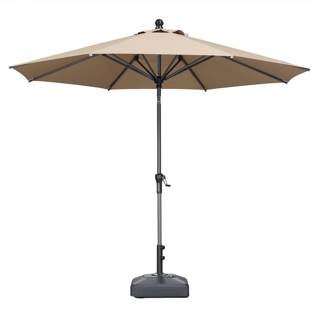 PURPLE LEAF Round Tiltable Patio Umbrella Poolside Porch Table Umbrella