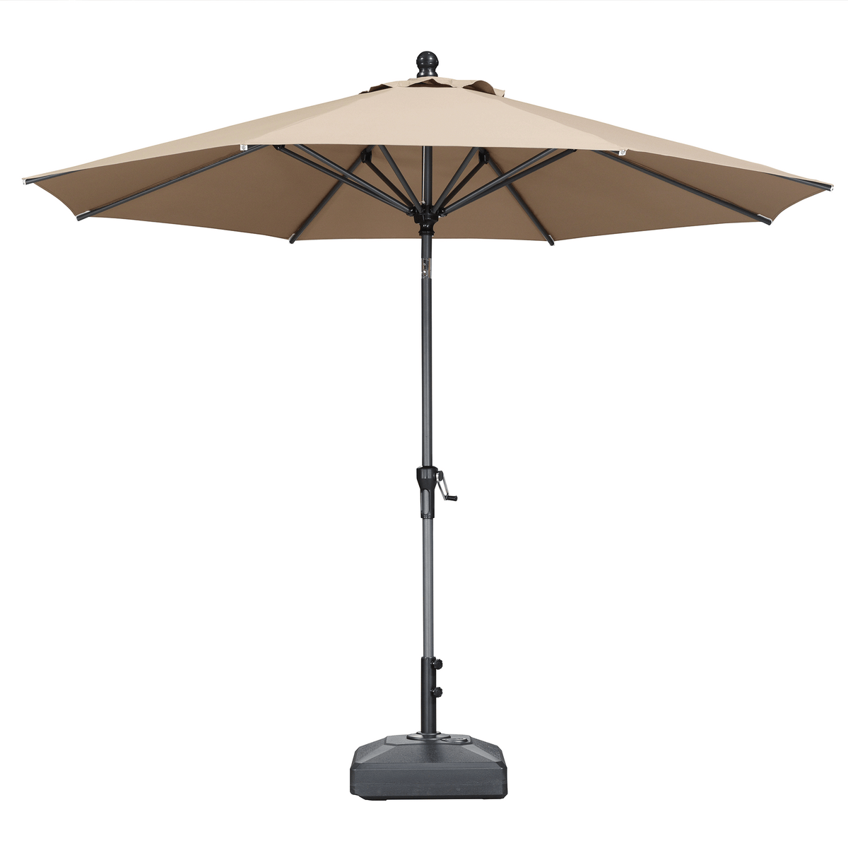 PURPLE LEAF Round Tiltable Patio Umbrella Poolside Porch Table Umbrella