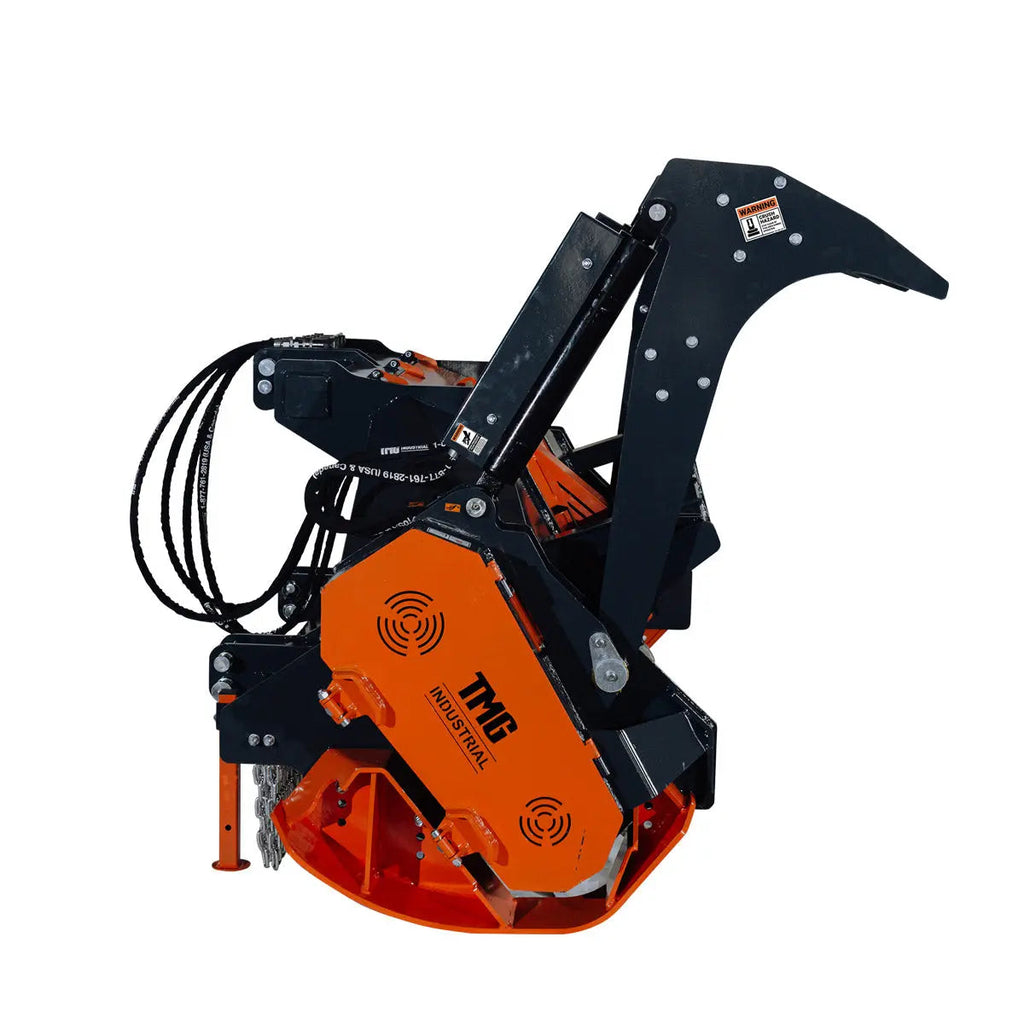 70" Forestry Brush Mulcher, Category 2 Hookup, Widia Cutting Teeth, 70-110 HP Tractors, 3-PTO Shaft Included, TMG-TMB72