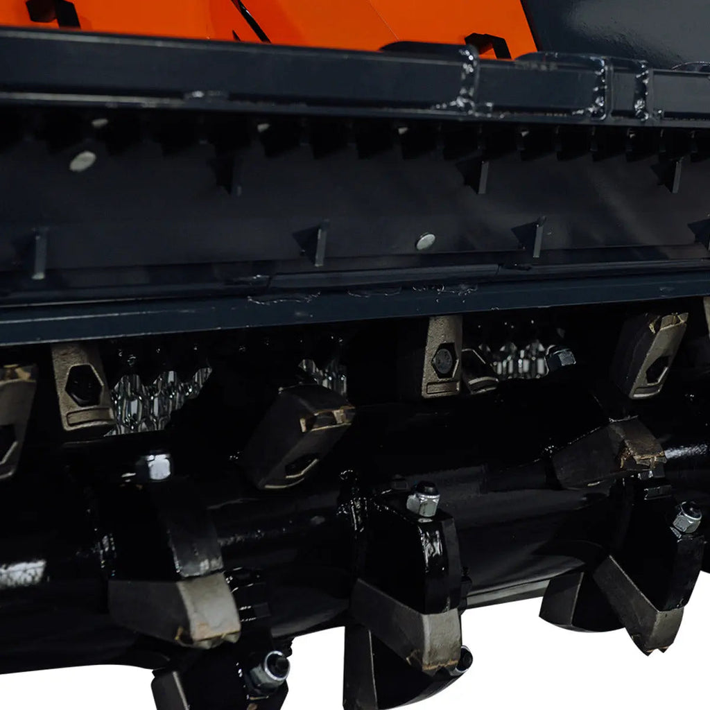 70" Forestry Brush Mulcher, Category 2 Hookup, Widia Cutting Teeth, 70-110 HP Tractors, 3-PTO Shaft Included, TMG-TMB72