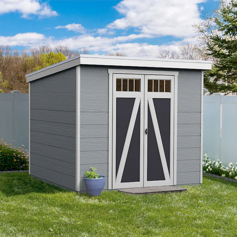 Modern 8-Ft X 6-Ft Wood Outdoor Storage Shed (Floor Included)