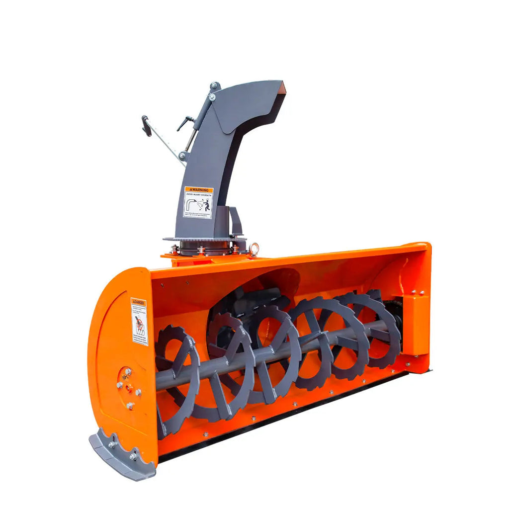 72" 3-Point Hitch Snow Blower, 25-90 HP, 24" Diameter Impeller, 360° Snow Chute, CAT 1 & CAT 2 Suspension, TMG-TBS72