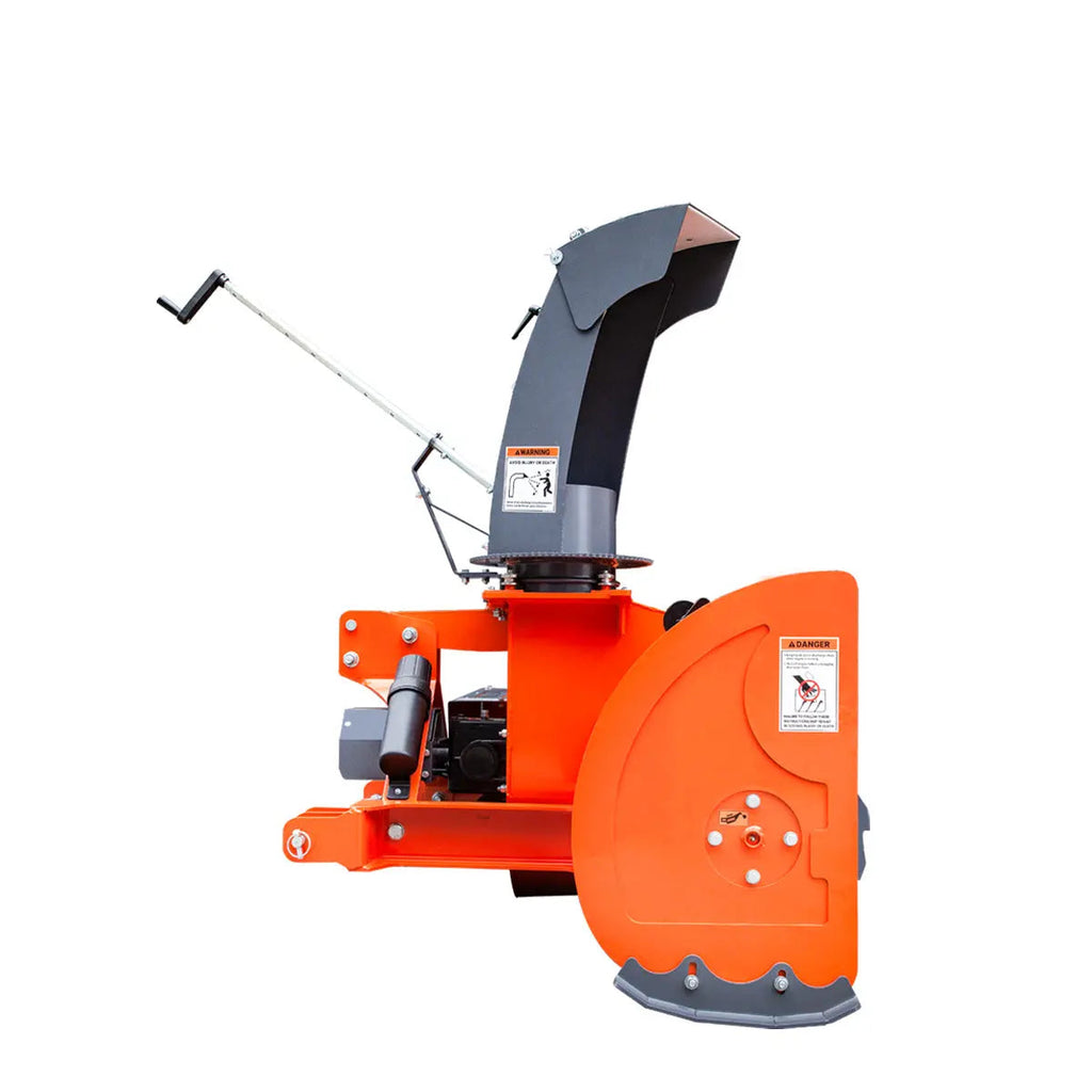 72" 3-Point Hitch Snow Blower, 25-90 HP, 24" Diameter Impeller, 360° Snow Chute, CAT 1 & CAT 2 Suspension, TMG-TBS72