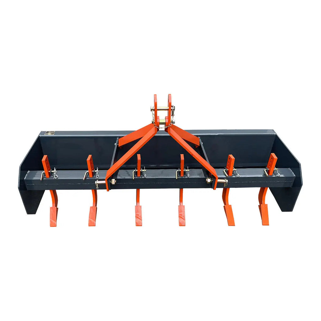 72" Heavy-Duty Box Scraper Blade with Ripper Shanks – Fits 25-50 HP Tractors TMG-TLS72