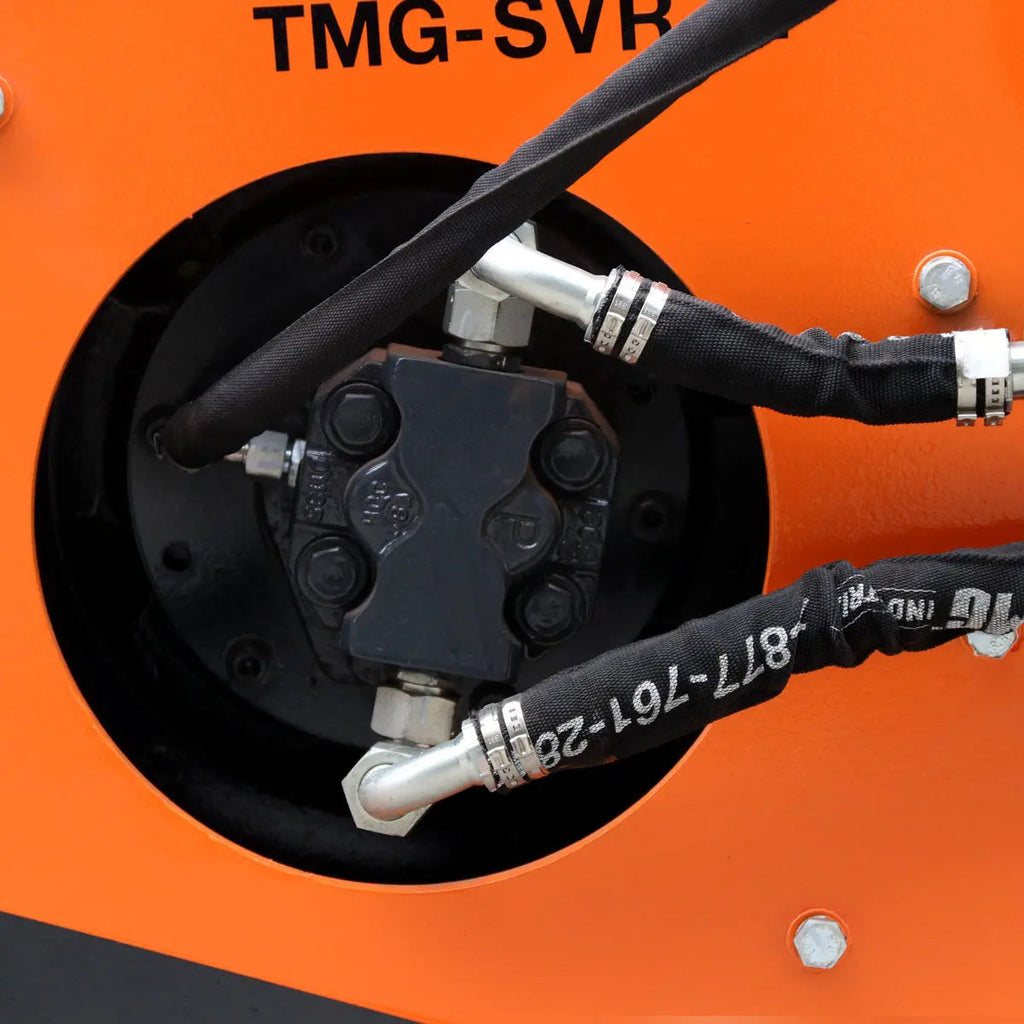 72" Skid Steer Vibratory Roller, 24" Smooth Drum, 16-18 GPM, 2320 PSI, Hydraulic Motor Protection, Built-In Motor Lubrication, TMG-SVR72