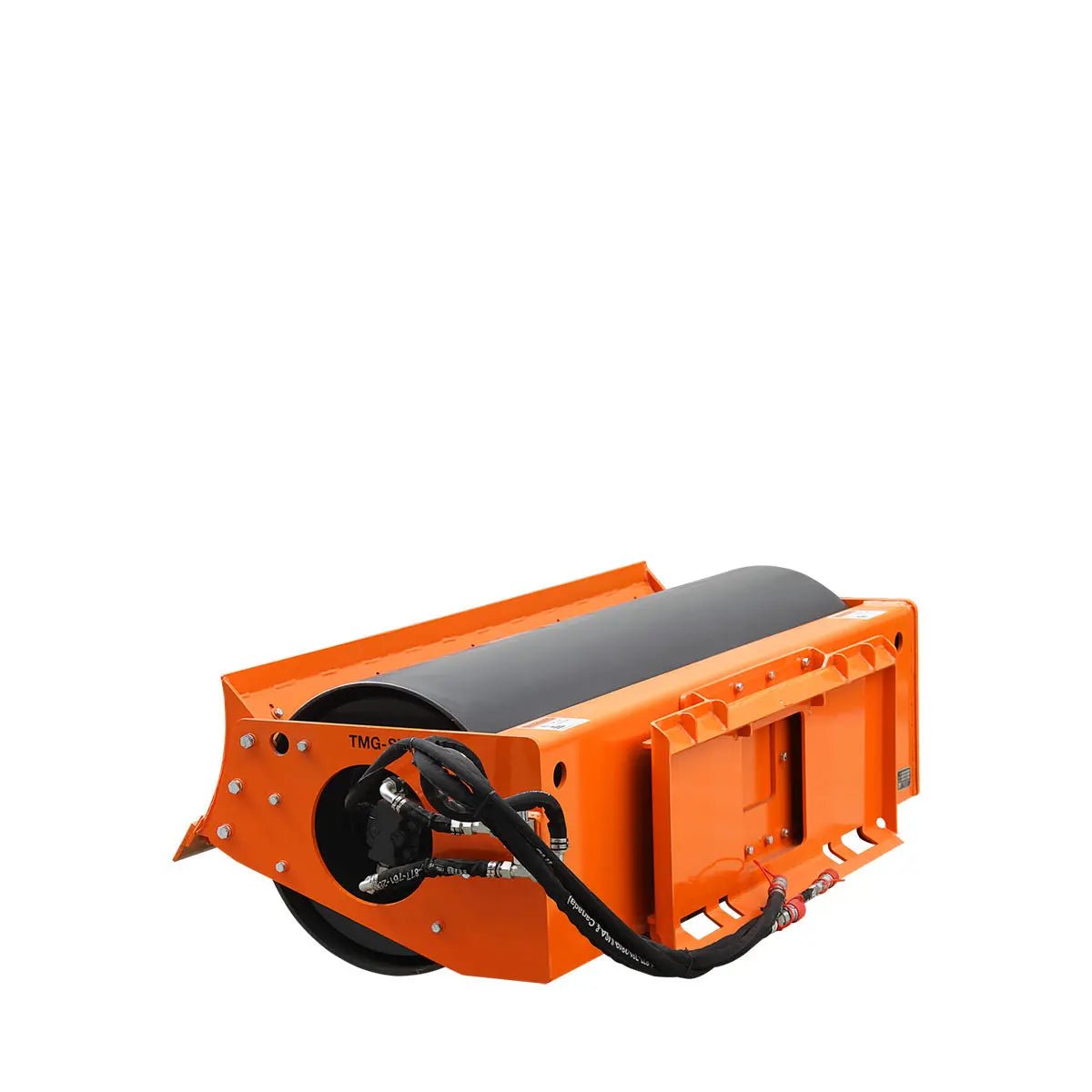 72" Skid Steer Vibratory Roller, 24" Smooth Drum, 16-18 GPM, 2320 PSI, Hydraulic Motor Protection, Built-In Motor Lubrication, TMG-SVR72