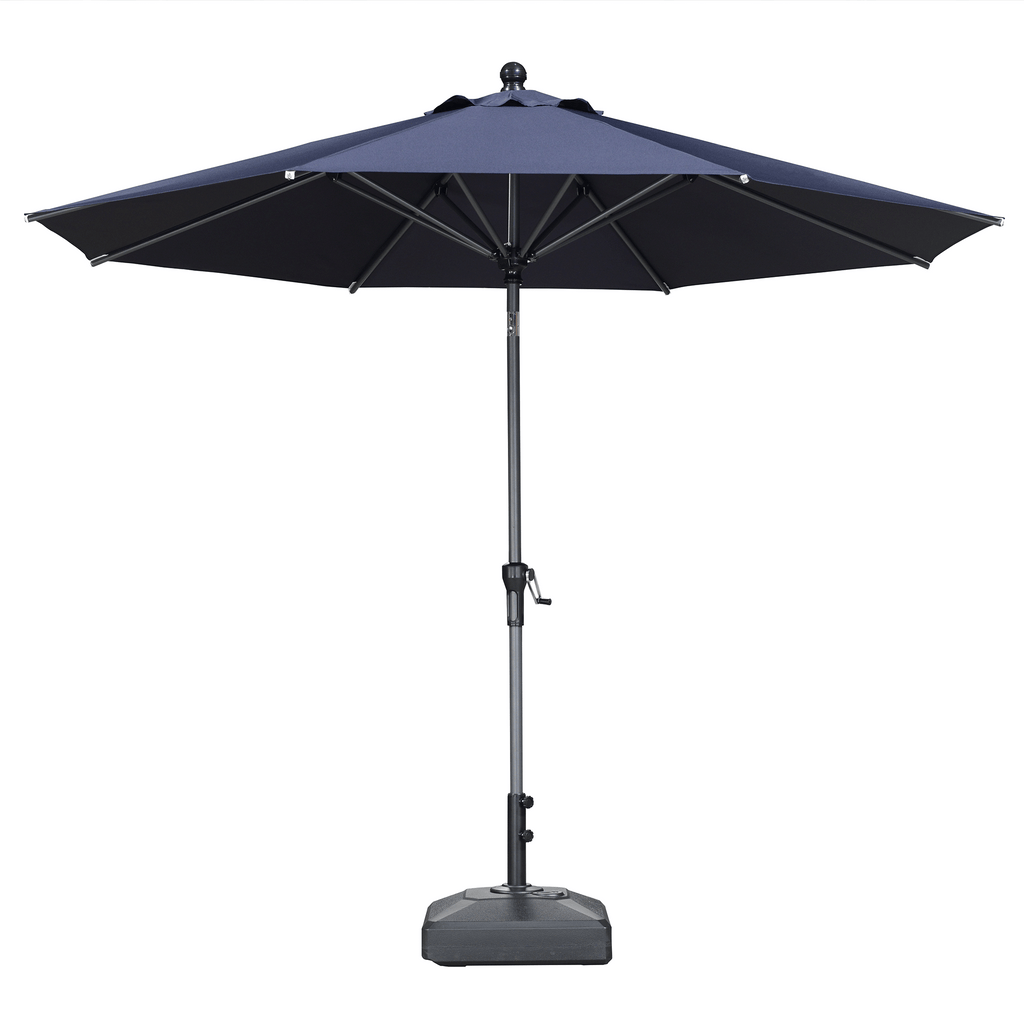 PURPLE LEAF Round Tiltable Patio Umbrella Poolside Porch Table Umbrella