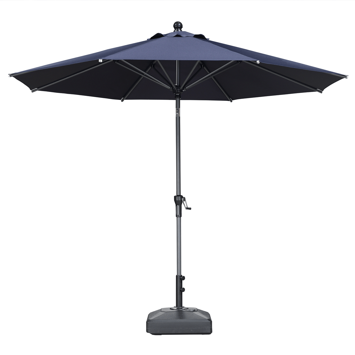 PURPLE LEAF Round Tiltable Patio Umbrella Poolside Porch Table Umbrella