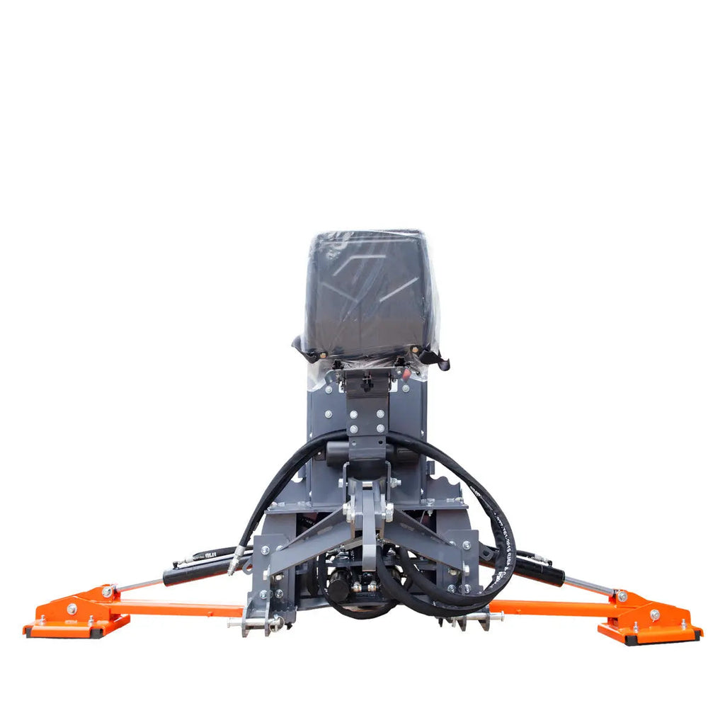 8-ft Tractor Swing Backhoe Attachment, Category 1 Hookup, 180° Boom and Bucket Rotation, 12" Bucket Included, TMG-TBH88